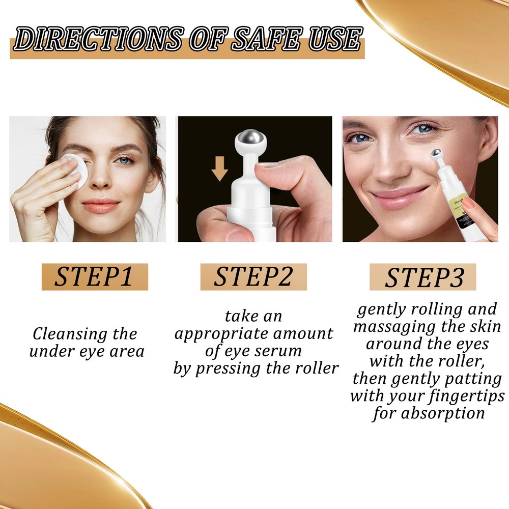 The maker's three step directions for the cream
