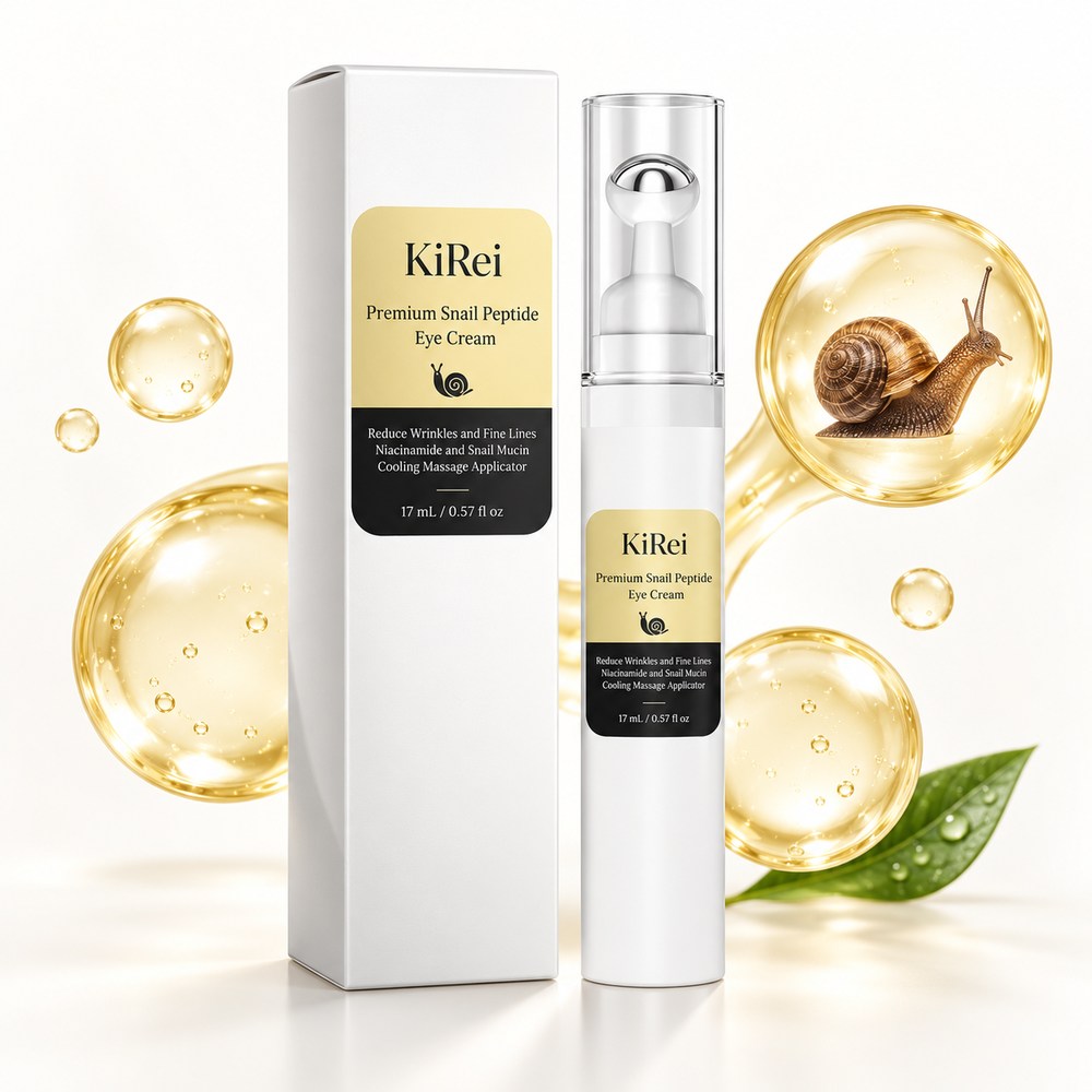 KiRei Eye Cream: Snail Peptide, Hyaluronic Acid and a Rolling Applicator